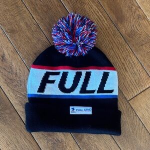Teton Pom-Pom Beanie - Black, Blue, Red